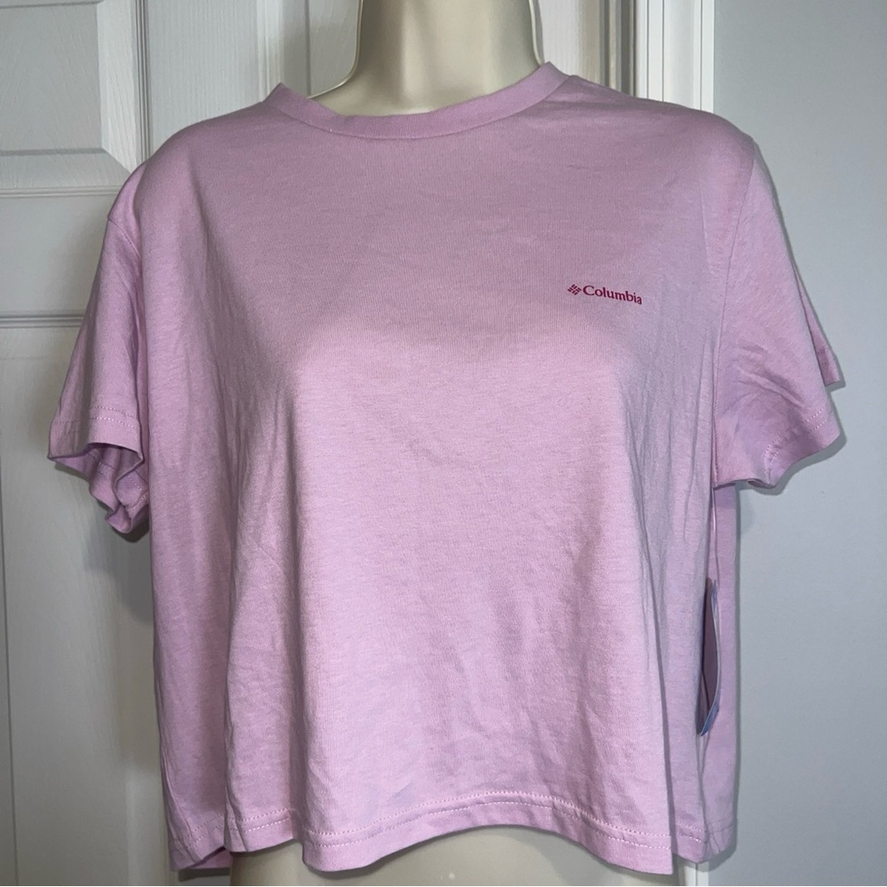 Woman’s Columbia North Cascades Cropped Tee Large